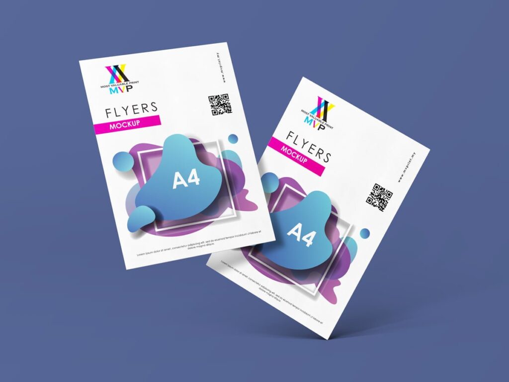 A4 flyer mockup