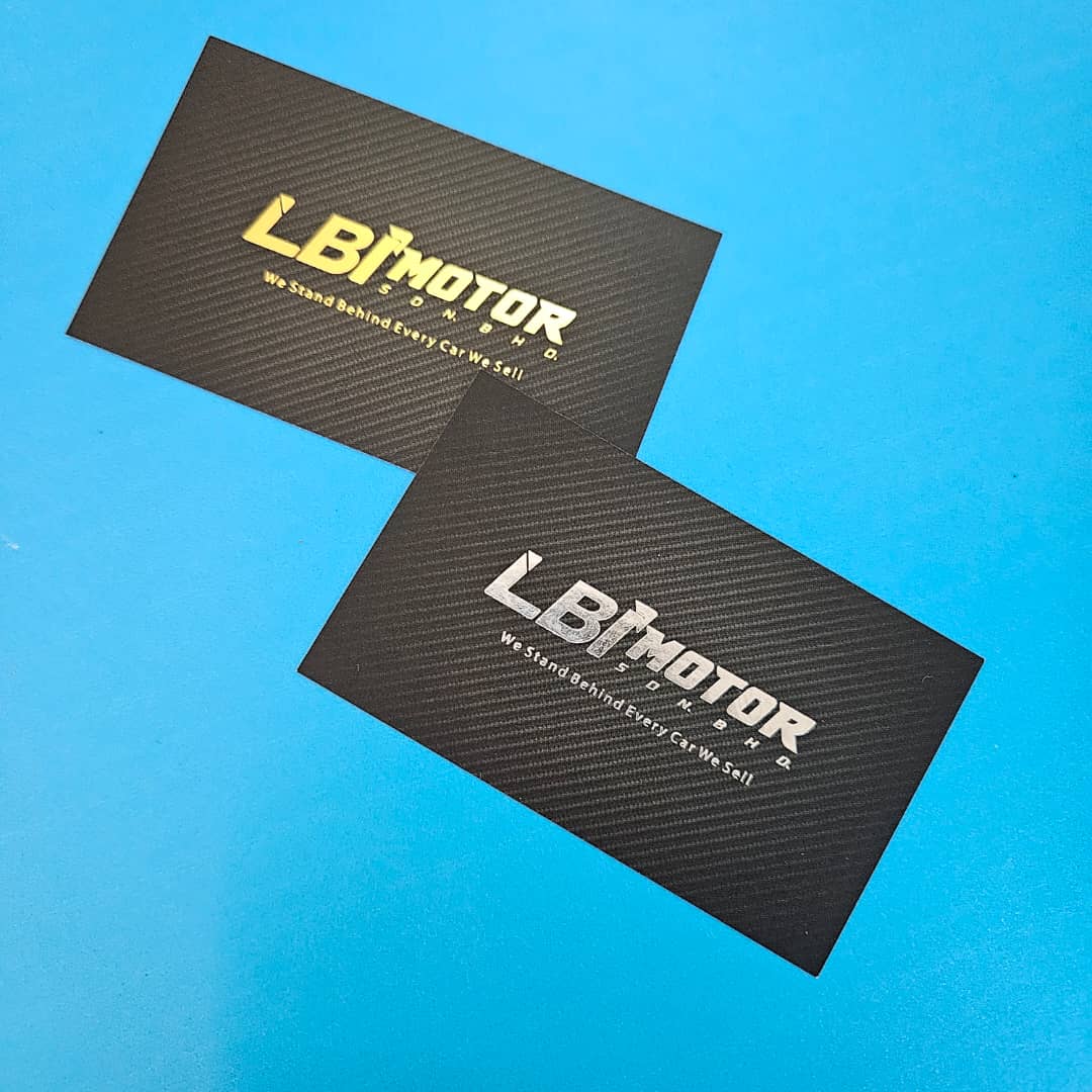 Hotstamping name card