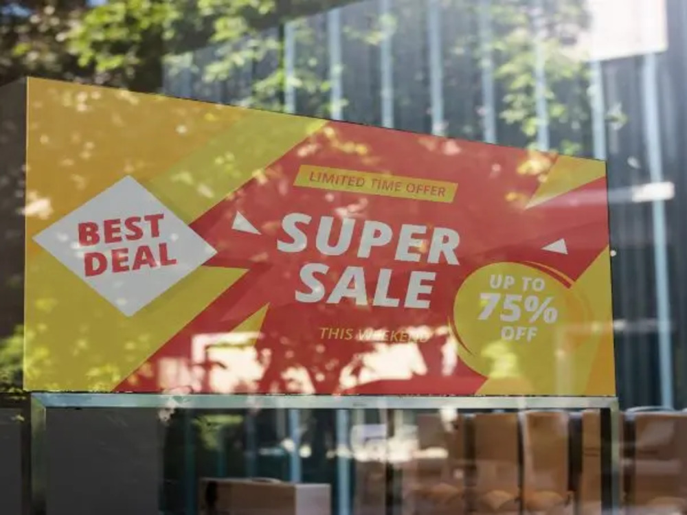 Custom sticker made for products and marketing materials
