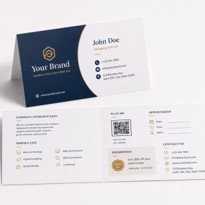 Folded Business Cards