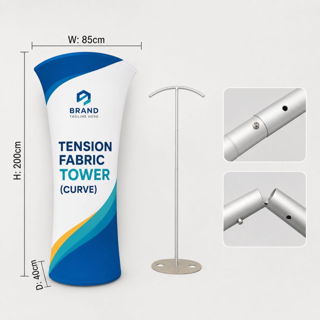 tension fabric tower curve