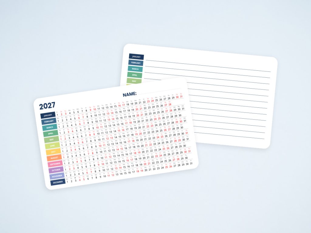 2027 Pocket Calendar