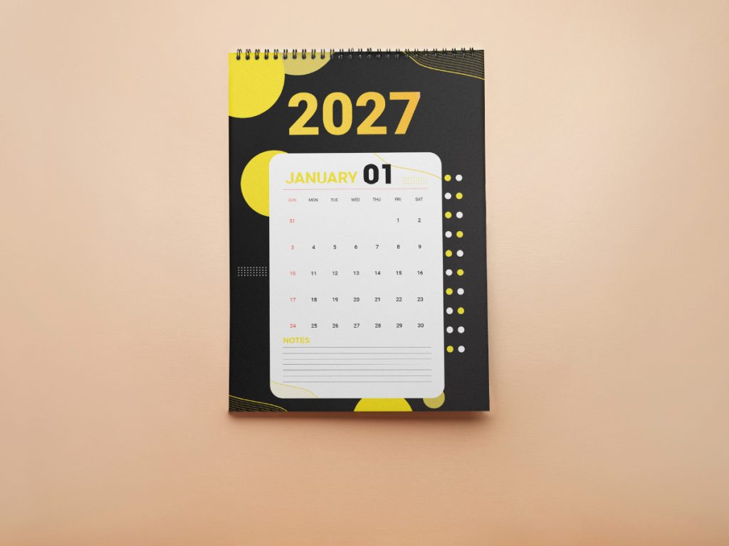 Wire O Wall Calendar 2027